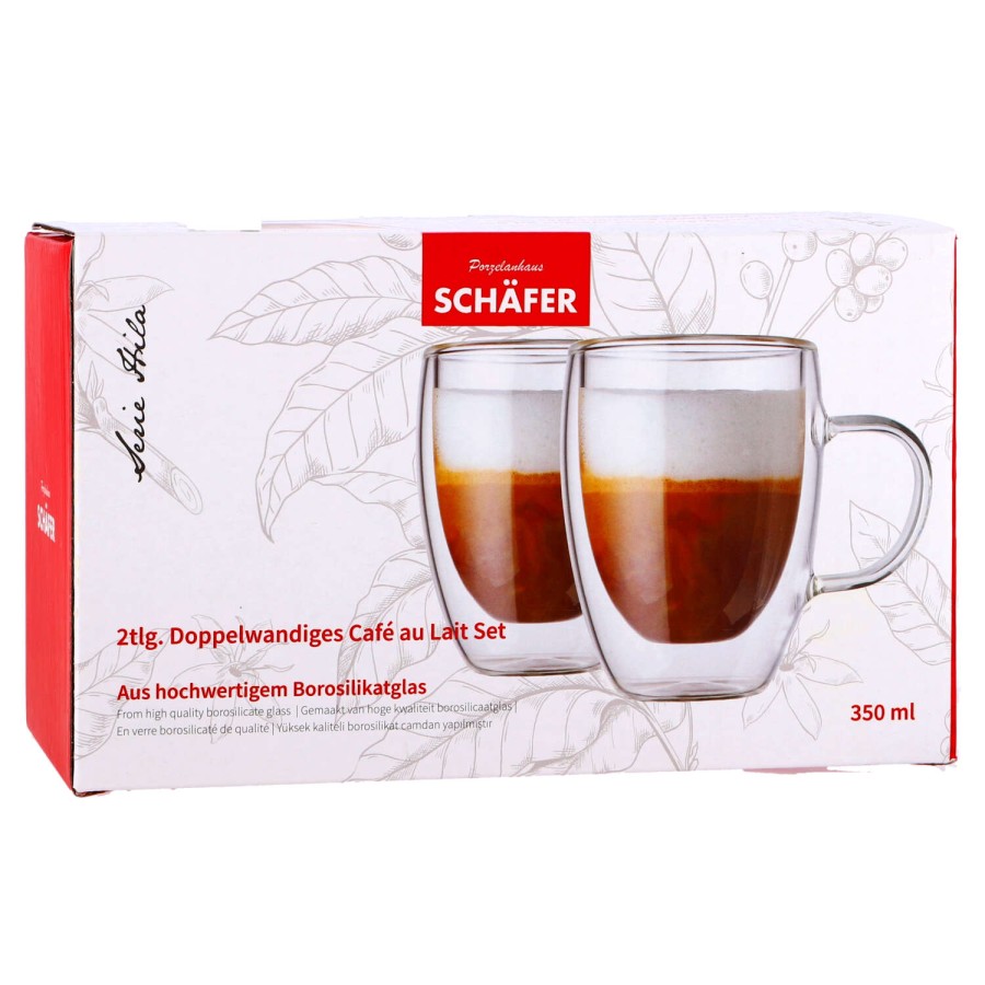 Mok Dubbelwandig 350ml Set Van 2