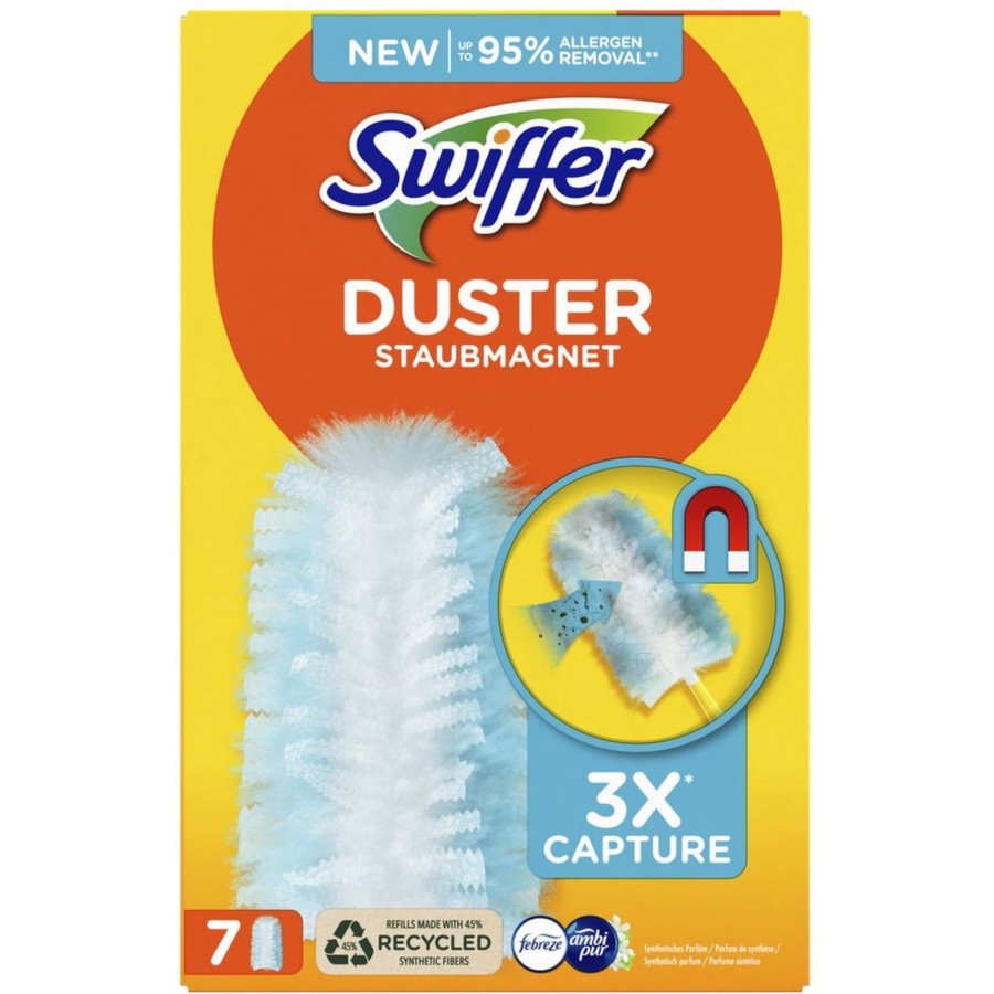 Swiffer Duster Droge Doekjes - Geur Van Ambi Pur - Voordeelverpakking – 6 x 7 Navullingen