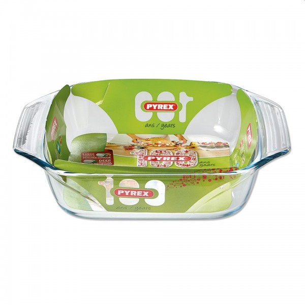 Pyrex optimum braadslede ovenschaal vierkant glas 23cm