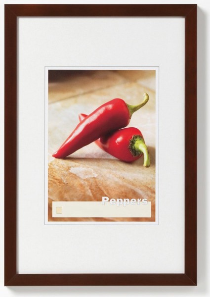 Walther Peppers houten fotolijst 13x18cm notenboom