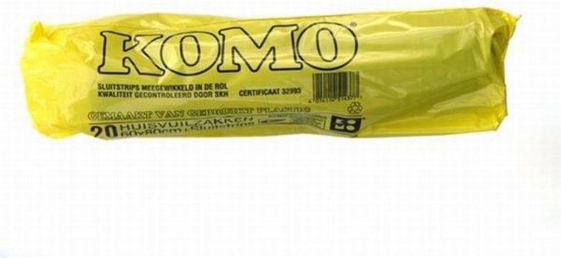 Komo afvalzakken 20 stuks 60x80cm